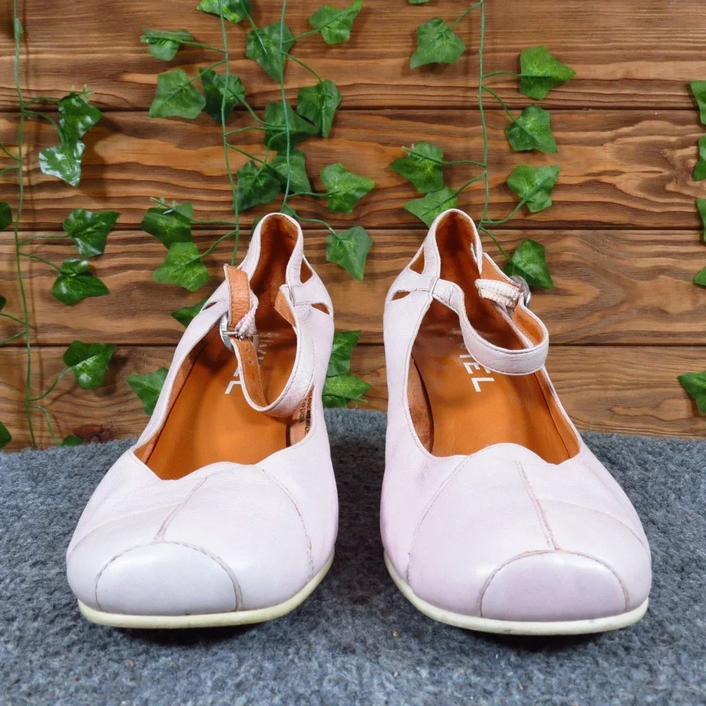 Biviel Womens Mary Jane Pumps Size 40‎ Professional Dress Shoes Pink Leather
